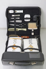 PERSONL Professional Barber Kit – Leather Briefcase Style Salon Tools Set
