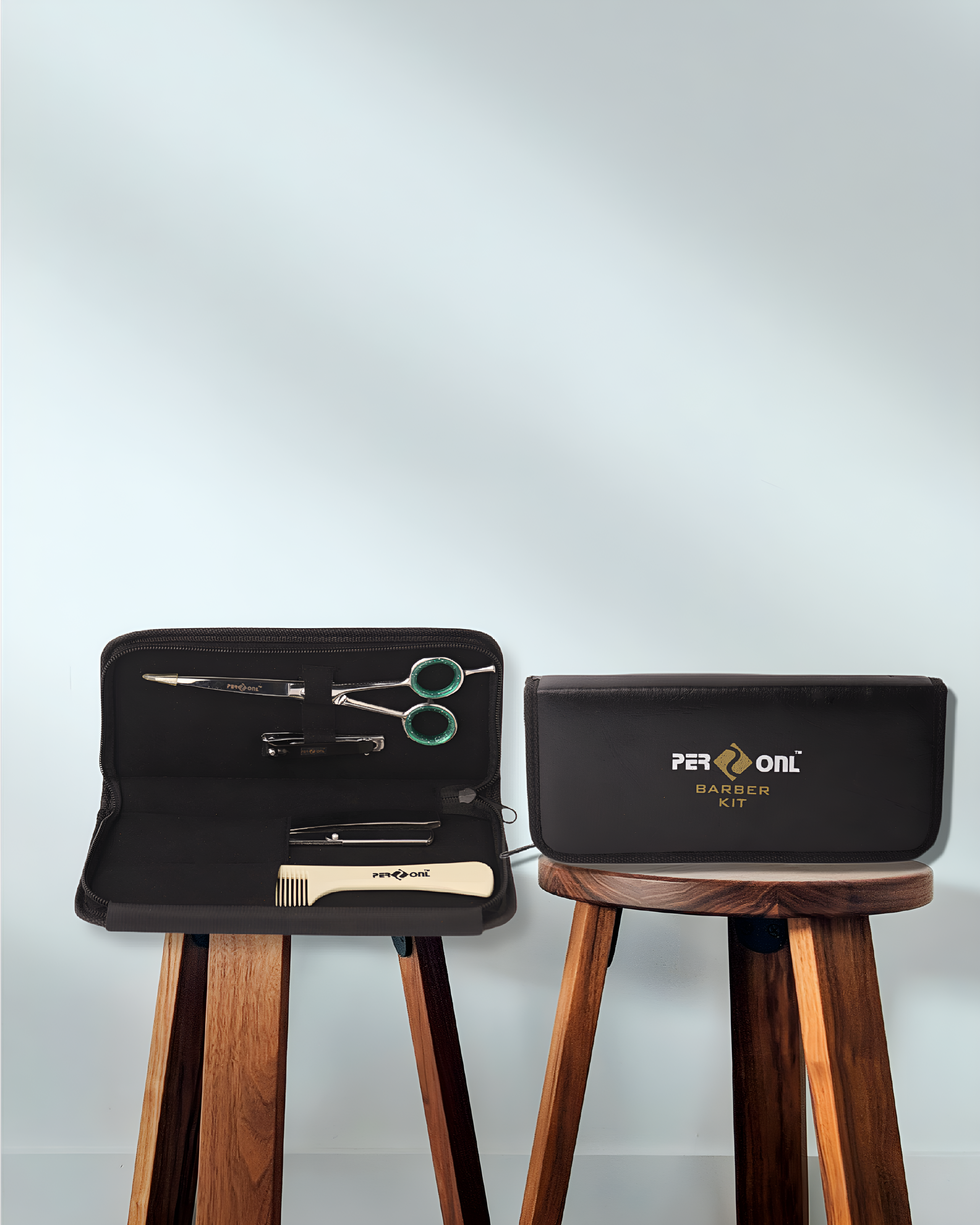 PERSONL Mini Barber Kit – 4-in-1 Grooming Set with Case