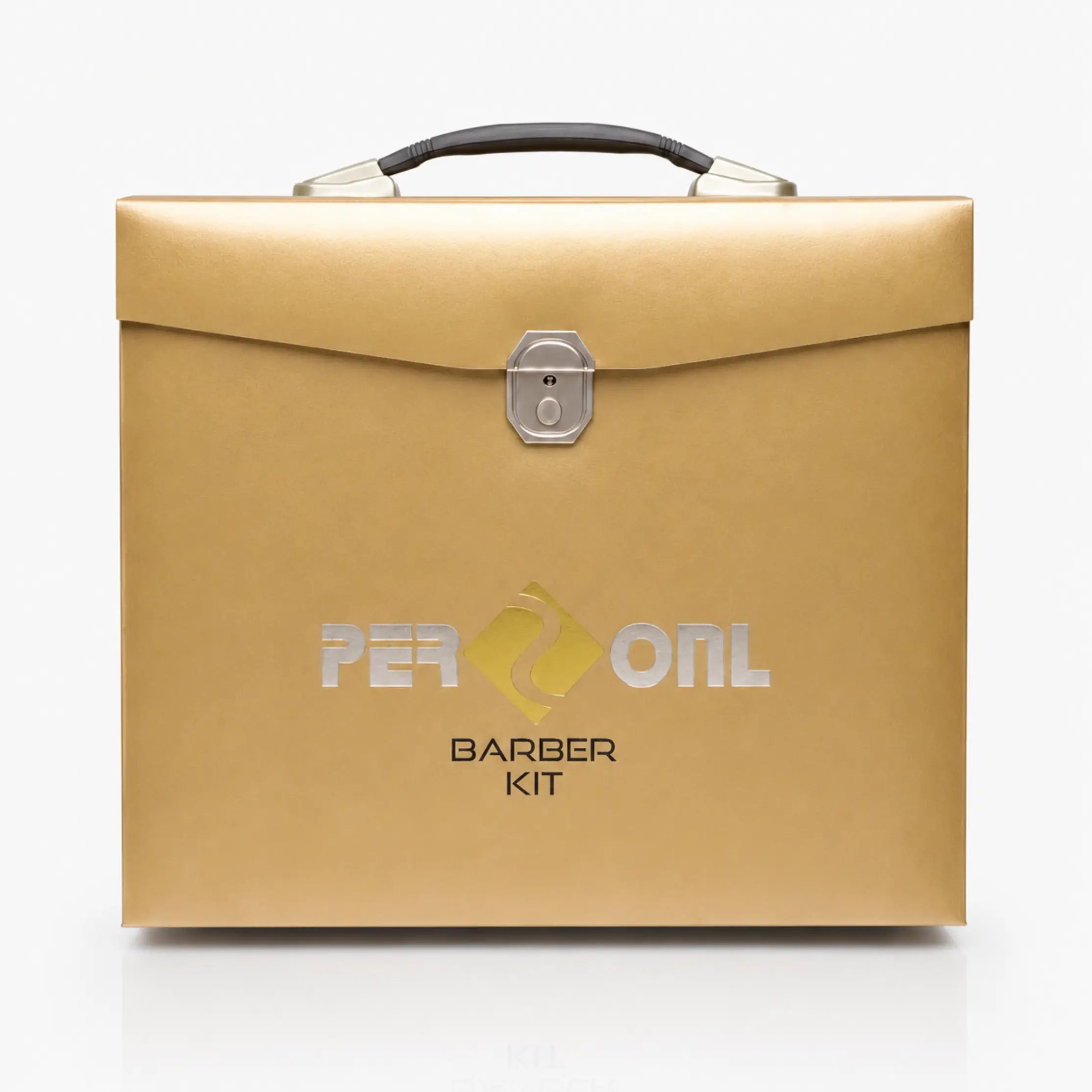 PERSONL Gold Professional Barber Kit – Premium Leather Briefcase Salon Tools Set