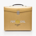 PERSONL Gold Professional Barber Kit – Premium Leather Briefcase Salon Tools Set
