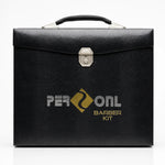 PERSONL Professional Barber Kit – Leather Briefcase Style Salon Tools Set