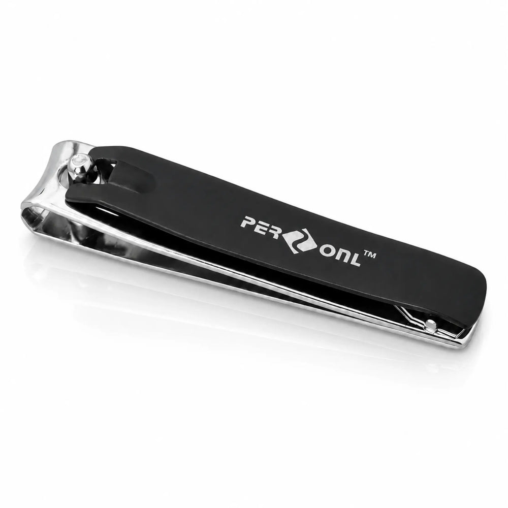 PERSONL Professional Nail Clipper – Stainless Steel Nail Cutter with Non-Slip Grip